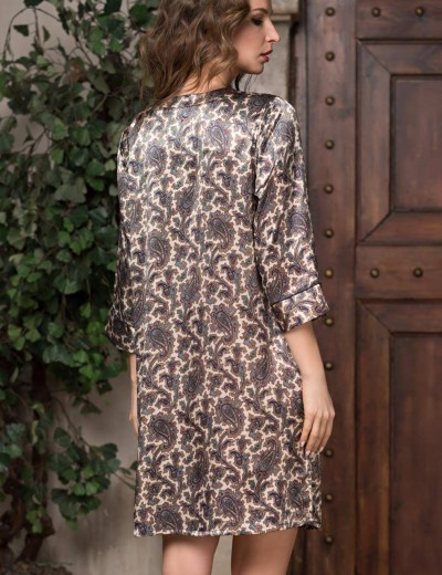 Туника шелковая с поясом Mia-Amore PERSIA 3405, Цвет: золотистый, Размеры: L/XL, изображение 3