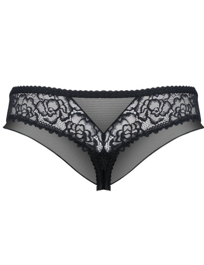 Трусы бразилиана Obsessive 867 PANTIES, Цвет: черный, Размеры: S/M, изображение 4