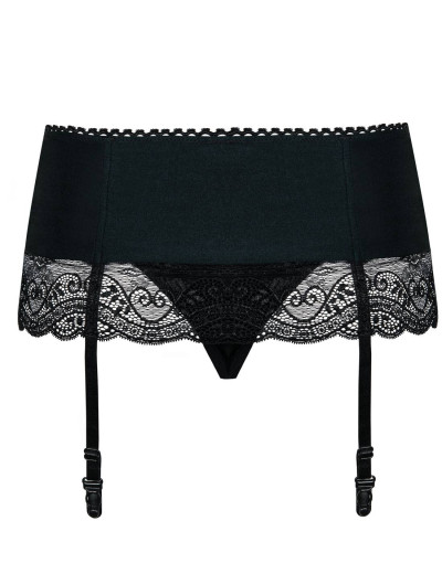Пояс для чулок с трусиками Obsessive MIAMOR GARTER BELT черный, Цвет: черный, Размеры: S/M, изображение 5