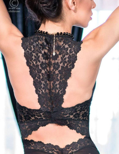 Сексуальная сорочка Chilirose DUTCHES LACE 4146, Цвет: черный, Размеры: S, изображение 4