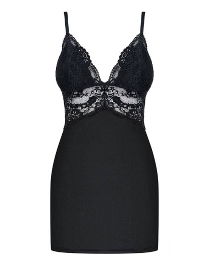 Сексуальная сорочка Obsessive 810 CHEMISE черный, Цвет: черный, Размеры: S/M, изображение 3 Сексуальная сорочка Obsessive 810 CHEMISE черный, Цвет: черный, Размеры: S/M, изображение 3
