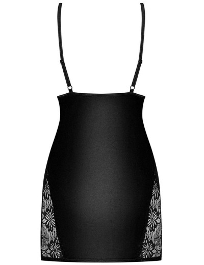 Сексуальная сорочка Obsessive 846 CHEMISE, Цвет: черный, Размеры: S/M, изображение 4