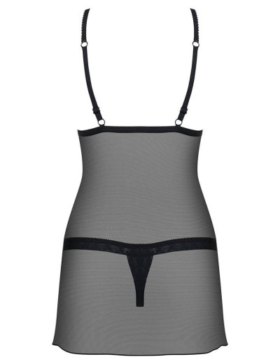 Сексуальная сорочка Obsessive 865 CHEMISE, Цвет: черный, Размеры: S/M, изображение 4 Сексуальная сорочка Obsessive 865 CHEMISE, Цвет: черный, Размеры: S/M, изображение 4