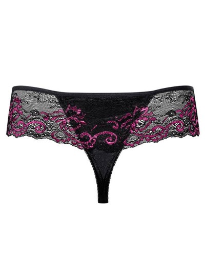 Трусики стринги Obsessive AMARONE THONG, Цвет: черный, Размеры: S/M, изображение 6