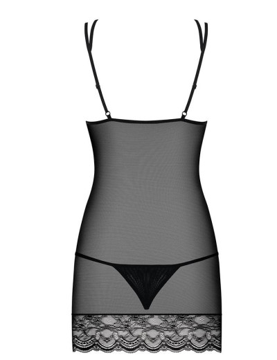 Сексуальная сорочка Obsessive FRIVOLLA CHEMISE, Цвет: черный, Размеры: S/M, изображение 4 Сексуальная сорочка Obsessive FRIVOLLA CHEMISE, Цвет: черный, Размеры: S/M, изображение 4