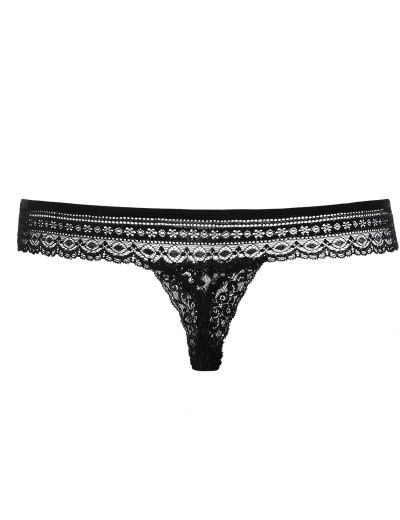 Трусики стринги Obsessive PICANTINA THONG, Цвет: черный, Размеры: S/M, изображение 5