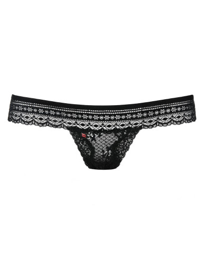 Трусики стринги Obsessive PICANTINA THONG, Цвет: черный, Размеры: S/M, изображение 6