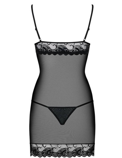 Сексуальная сорочка Obsessive WONDERIA CHEMISE черный, Цвет: черный, Размеры: S/M, изображение 4