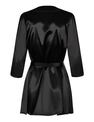 Халат Obsessive SATINIA ROBE черный, Цвет: черный, Размеры: L/XL, изображение 3
