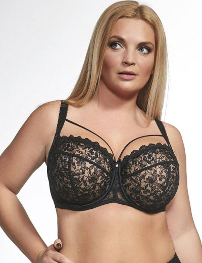 Бюстгальтер мягкий с подкроем Kris Line VERONICA soft full cup, Цвет: черный, Размеры: 100K, изображение 3