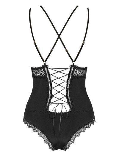 Эротическое боди с уплотненной чашкой Obsessive LOLITTE BODY, Цвет: черный, Размеры: S/M, изображение 6 Эротическое боди с уплотненной чашкой Obsessive LOLITTE BODY, Цвет: черный, Размеры: S/M, изображение 6