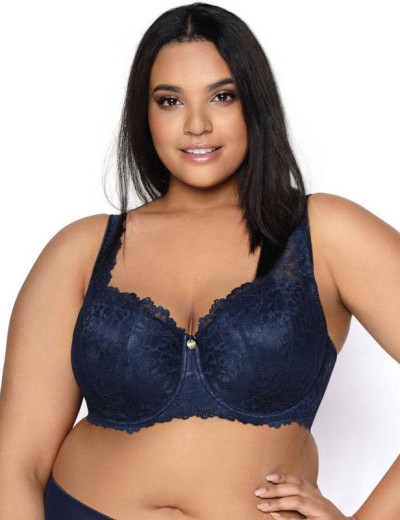 Бюстгальтер балконет тюльпан MAT CARMELA GRANAT 053-22, Цвет: темно-синий, Размеры: 65C, изображение 8