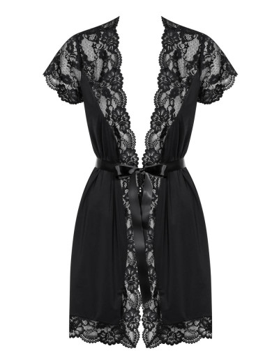 Пеньюар Obsessive 810 PEI черный, Цвет: черный, Размеры: L/XL, изображение 5