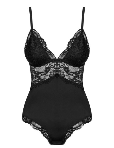 Эротическое боди с уплотненной чашкой Obsessive 810 TED черный, Цвет: черный, Размеры: L/XL, изображение 3