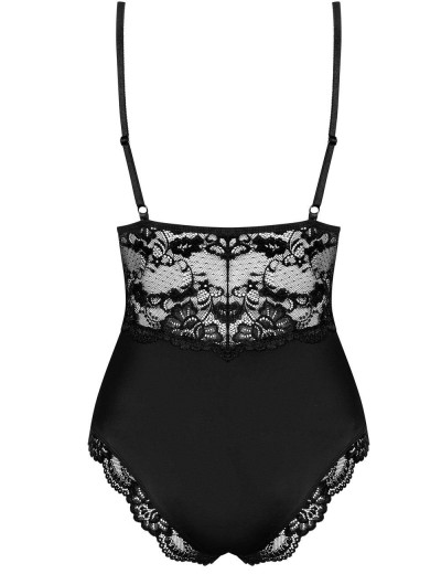 Эротическое боди с уплотненной чашкой Obsessive 810 TED черный, Цвет: черный, Размеры: L/XL, изображение 4