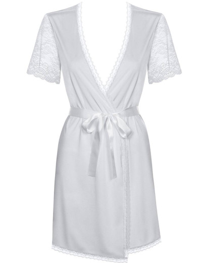 Пеньюар с трусиками Obsessive MIAMOR ROBE белый, Цвет: белый, Размеры: L/XL, изображение 3
