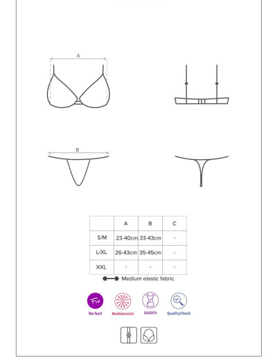 Новогодний эротический комплект Obsessive SANTASTIC SET, Цвет: красный, Размеры: L/XL, изображение 3 Новогодний эротический комплект Obsessive SANTASTIC SET, Цвет: красный, Размеры: L/XL, изображение 3