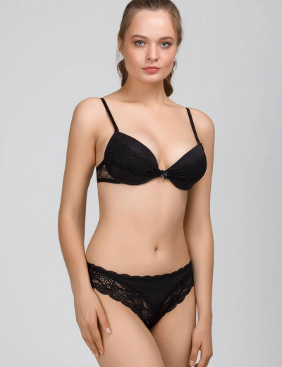Бюстгальтер пуш-ап Amelie NINA 1008 черный, Цвет: черный, Размеры: 75B, изображение 5 Бюстгальтер пуш-ап Amelie NINA 1008 черный, Цвет: черный, Размеры: 75B, изображение 5