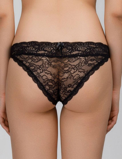 Кружевные трусы танга Amelie NINA 1009-2 черный, Цвет: черный, Размеры: M, изображение 2