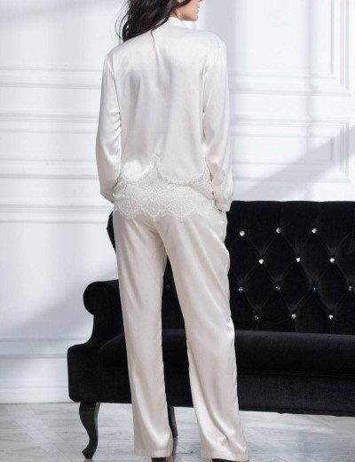 Комплект атласный Mia-Amore AFRODITA 2166 белый, Цвет: белый, Размеры: S, изображение 2