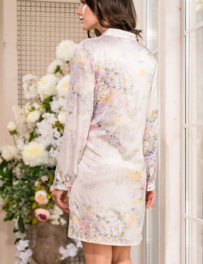Туника шелковая Mia-Amore LILIANNA 3251, Цвет: молочный, Размеры: S/M, изображение 2