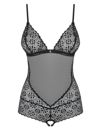 Сексуальное боди Obsessive SHIBU CROTHLESS BODY, Цвет: черный, Размеры: S/M, изображение 3