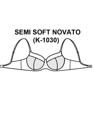 Бюстгальтер полумягкий Ava NOVATO 1030 PU/1 красный, Цвет: красный, Размеры: 65J, изображение 4