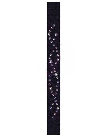 Бретельки тканевые с украшением Julimex RB-84 10мм, Цвет: черный, Размеры: UN