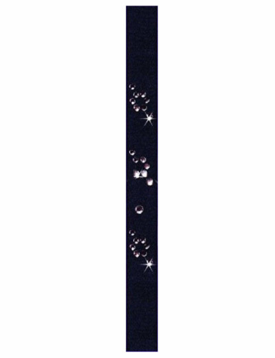 Бретельки тканевые с украшением Julimex RB-85 10мм, Цвет: черный, Размеры: UN