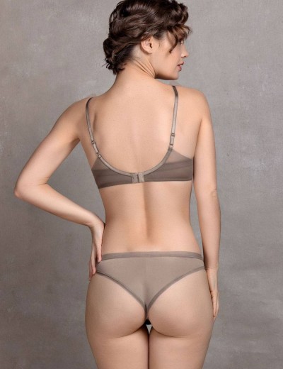 Трусы бразилиана Mioocchi ADELE 7630 stone, Цвет: stone (кофейный), Размеры: 2XL, изображение 4