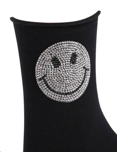 Носки женские Marilyn COTTON SMILIES черный, Цвет: черный, Размеры: UN, изображение 2