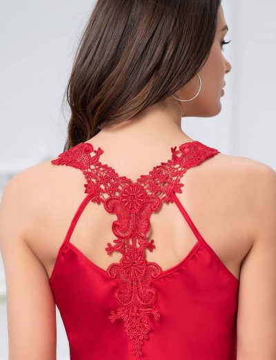Топ атласный с кружевной спинкой Mia-Amore MILAN 8329 красный, Цвет: красный, Размеры: XS, изображение 3 Топ атласный с кружевной спинкой Mia-Amore MILAN 8329 красный, Цвет: красный, Размеры: XS, изображение 3