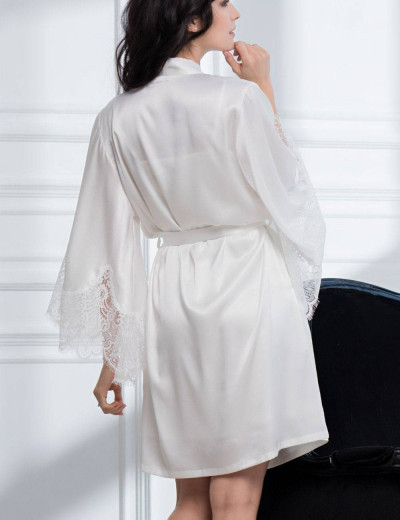 Халат-кимоно Mia-Amore AFRODITA 2163 белый, Цвет: белый, Размеры: S/M, изображение 2