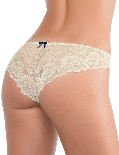 Кружевные трусы бразилиана Mioocchi SEDUZIONE 7481 avorio, Цвет: avorio (слоновая кость), Размеры: L, изображение 2
