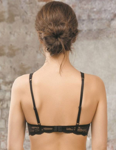 Бюстгальтер фашия с пуш-ап Mioocchi WANDA 7512 nero, Цвет: nero, Размеры: 70B, изображение 2