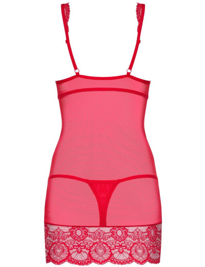 Сексуальная сорочка Obsessive 853 CHE-1 красный, Цвет: красный, Размеры: L/XL, изображение 4