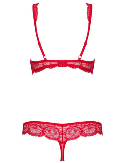 Сексуальный комплект Obsessive 853 SET красный, Цвет: красный, Размеры: S/M, изображение 4