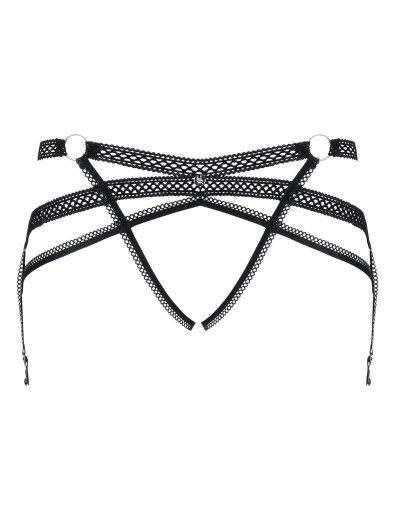 Эротический пояс для чулок Obsessive DARKIE BELT, Цвет: черный, Размеры: S/M, изображение 4 Эротический пояс для чулок Obsessive DARKIE BELT, Цвет: черный, Размеры: S/M, изображение 4