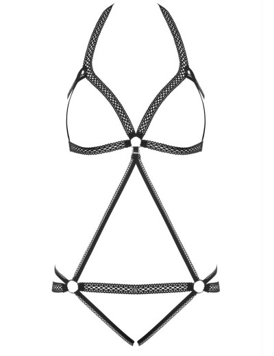 Сексуальное боди Obsessive DARKIE CROTHLESS BODY, Цвет: черный, Размеры: L/XL, изображение 3