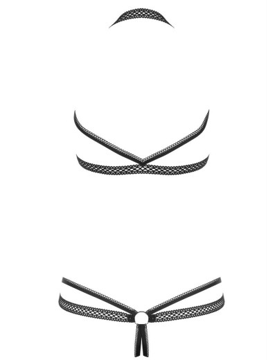 Сексуальное боди Obsessive DARKIE CROTHLESS BODY, Цвет: черный, Размеры: L/XL, изображение 4