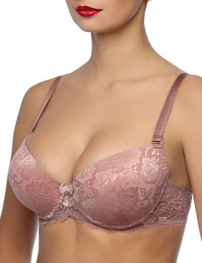Бюстгальтер балконет пуш-ап гелевый Albina L ANTIQUE ROSE 1760, Цвет: античная роза, Размеры: 70D, изображение 2