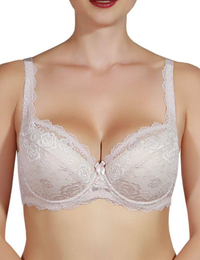 Бюстгальтер балконет Albina L CHARM 8010 серебристый пион, Цвет: серебристый пион, Размеры: 75D, изображение 4