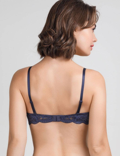 Бюстгальтер анжелика с пуш-ап Mioocchi LAURA 7544 perla blu, Цвет: perla blu (синий жемчуг), Размеры: 85D, изображение 2