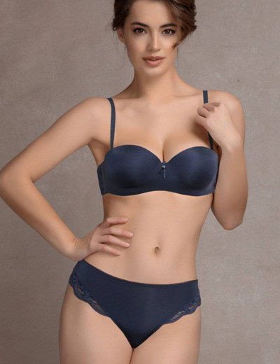 Трусы бразилиана Mioocchi LAURA 7641 perla blu, Цвет: perla blu (синий жемчуг), Размеры: M, изображение 4