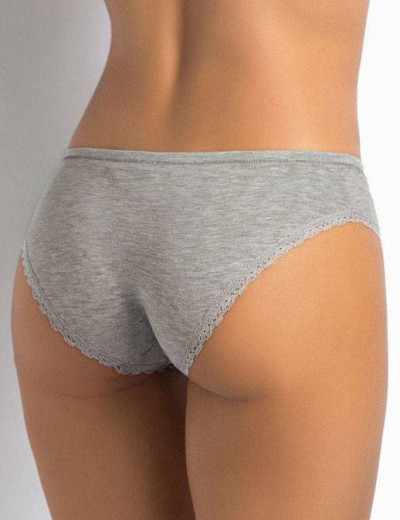 Трусы слипы хлопковые Sielei I PERFETTI 1255 SLIP grigio melange, Цвет: grigio melange, Размеры: XS, изображение 2