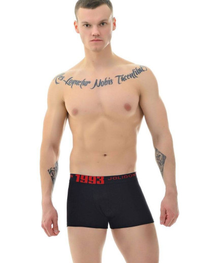 Трусы боксеры мужские Jolidon N190BL black, Цвет: black (черный), Размеры: 2XL, изображение 3