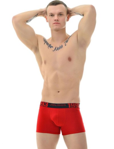 Трусы боксеры мужские Jolidon N190BL red, Цвет: red, Размеры: L, изображение 3