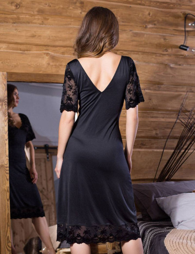 Сорочка Mia-Mia ELEGANCE VELVET 12044, Цвет: черный, Размеры: M, изображение 2