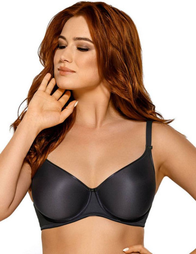 Гладкий бюстгальтер Mefemi ANNA U minimizer графит, Цвет: графит, Размеры: 65E, изображение 3