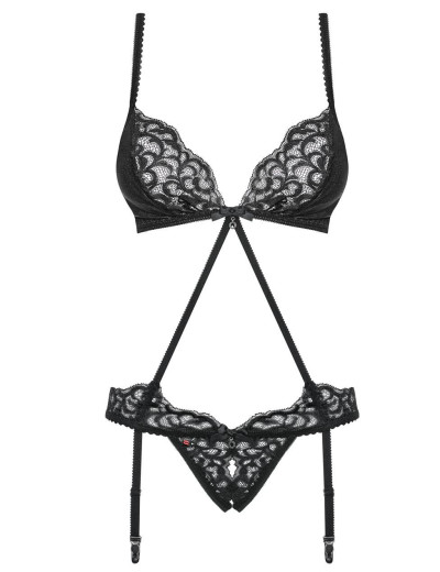 Эротическое боди Obsessive LALUNA CROTCHLESS, Цвет: черный, Размеры: S/M, изображение 5 Эротическое боди Obsessive LALUNA CROTCHLESS, Цвет: черный, Размеры: S/M, изображение 5